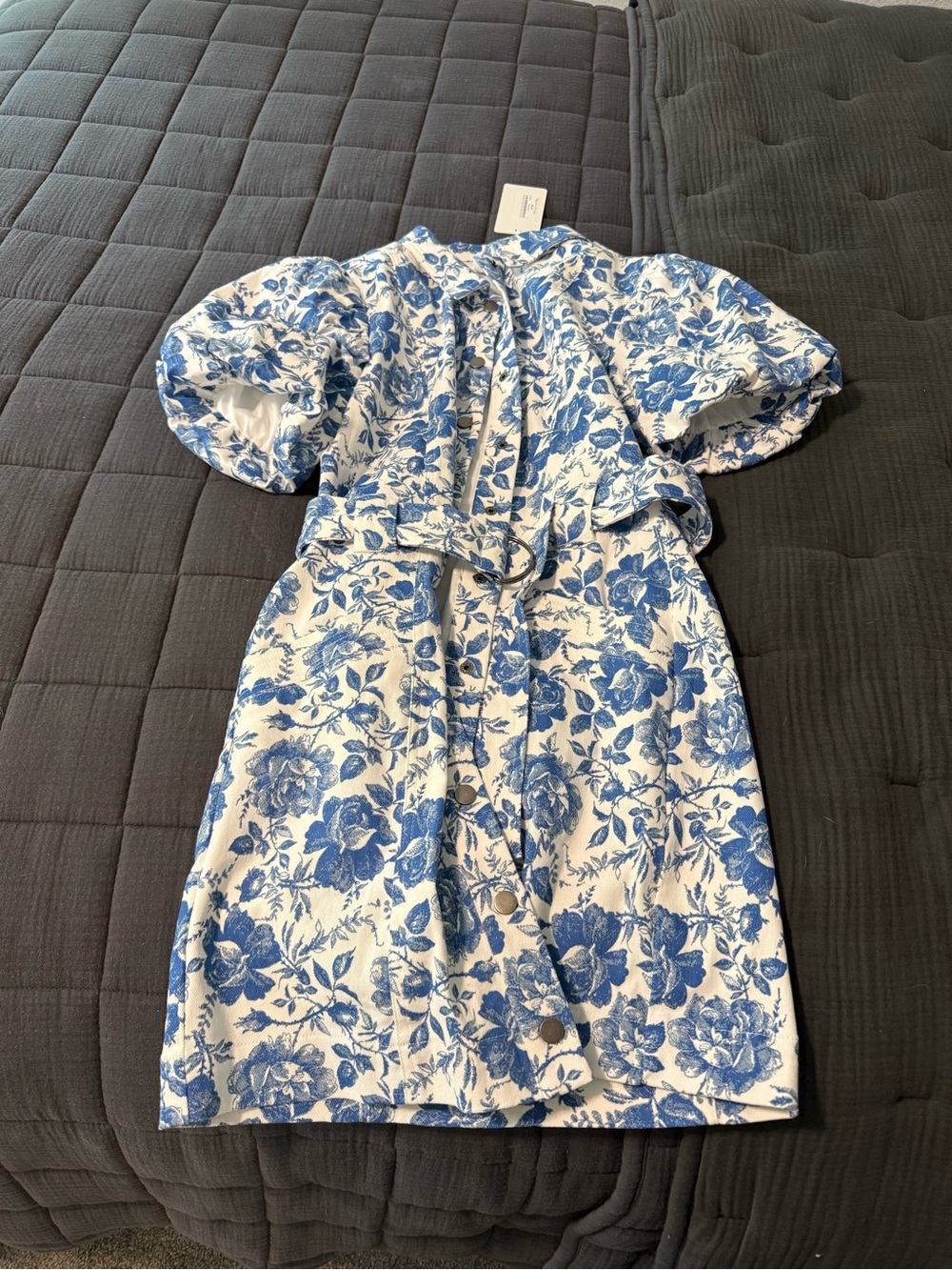 Fate Women’s Blue Floral Belted Dress